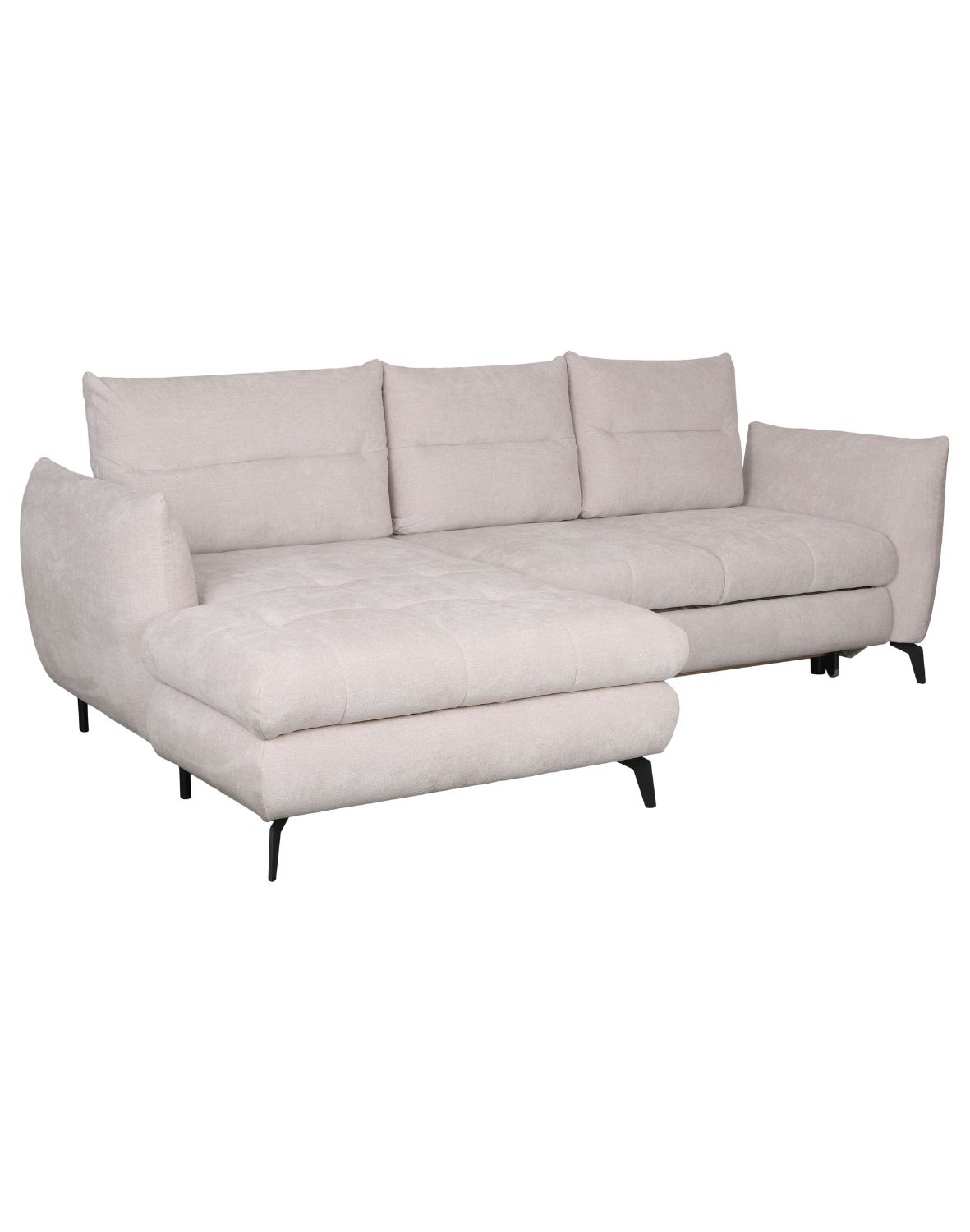 beżowy narożnik z funkcją spania gomez