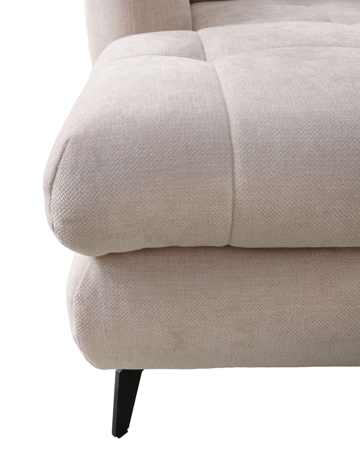 beżowy narożnik z funkcją spania gomez