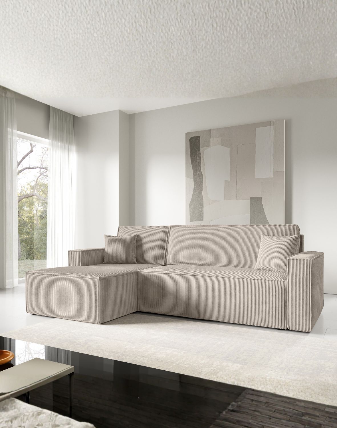 narożnik sztruksowy artur