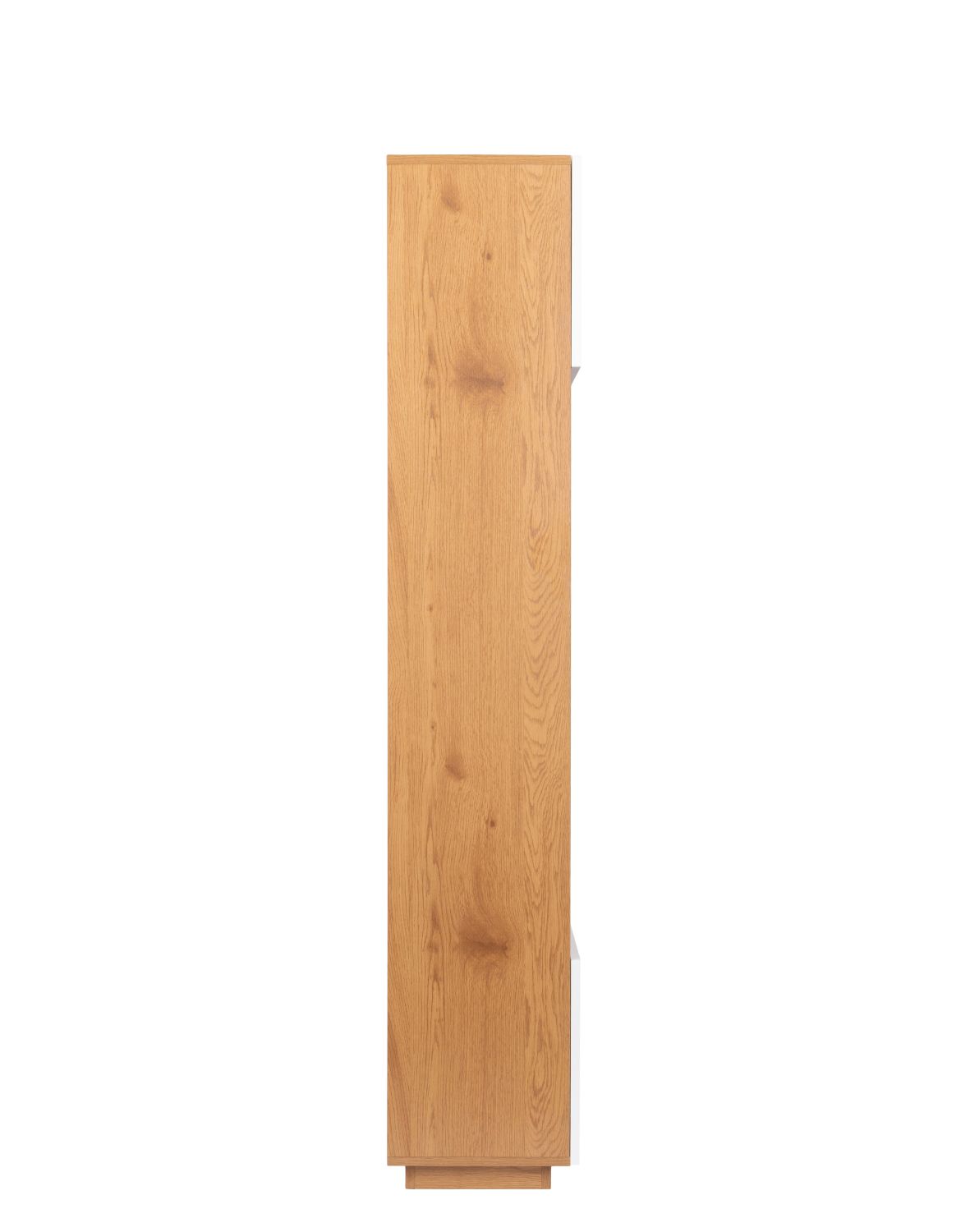 regał nevada dąb naturalny z białymi drzwiczkami 110 cm (bs02)