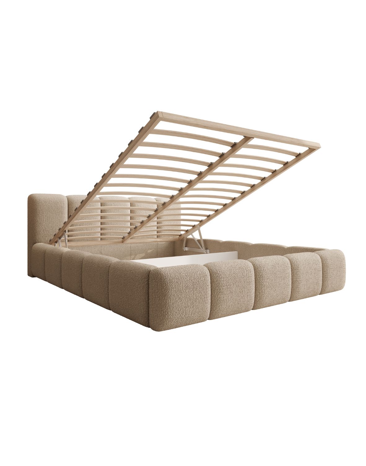 niskie łóżko sypialniane tapicerowane fero