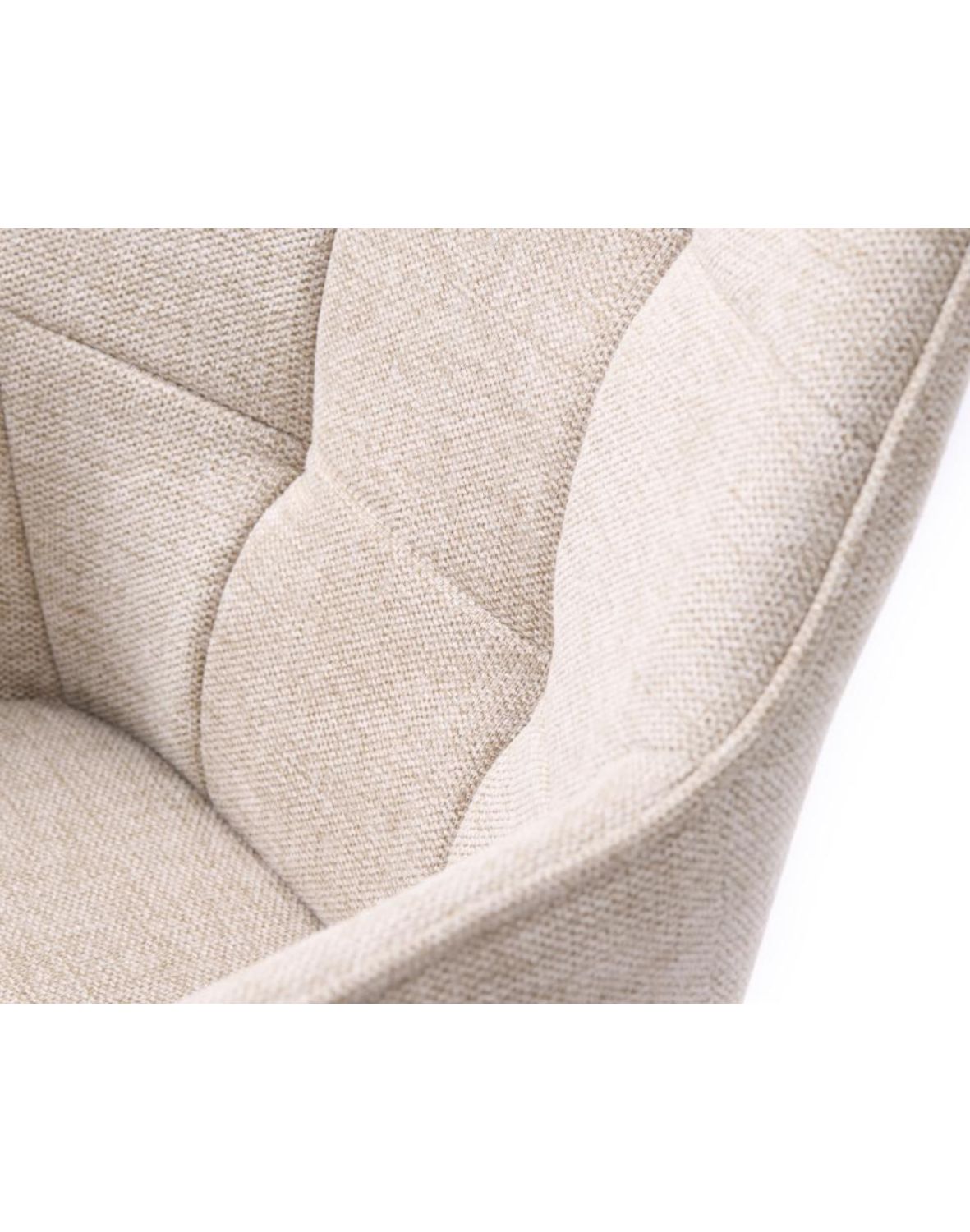 krzesło do jadalni nolan z podłokietnikami, pikowane, beżowe (50800000)