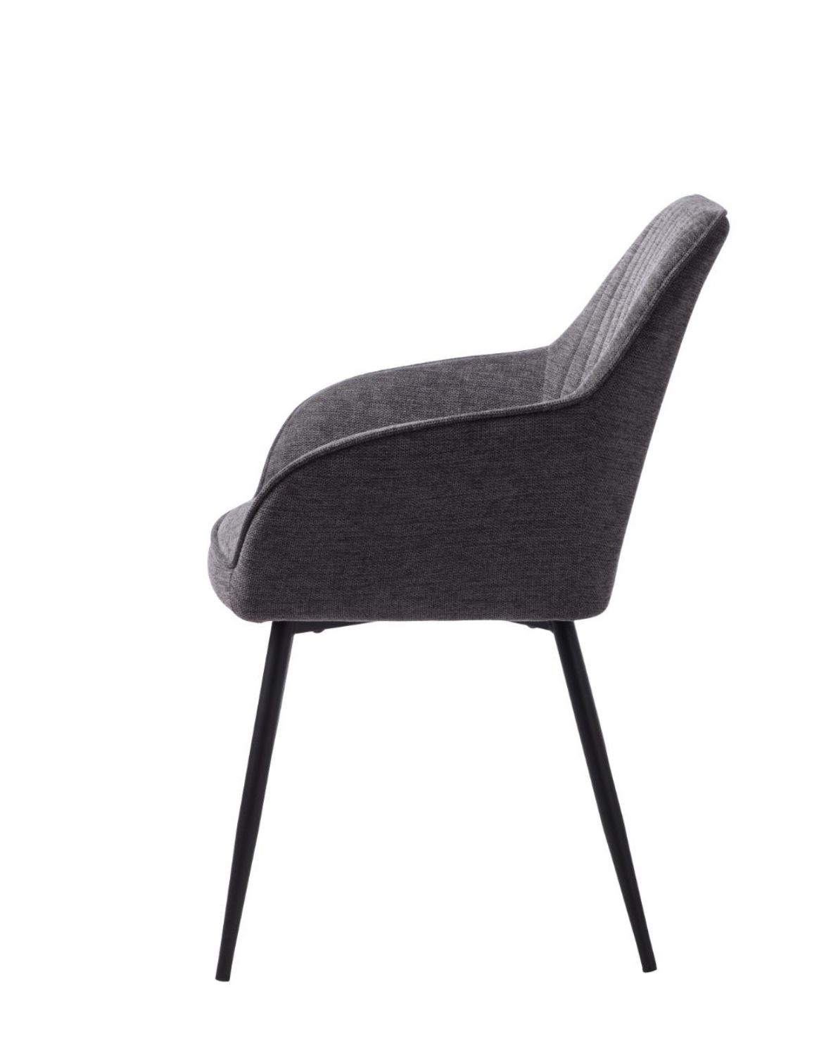 krzesło do jadalni nolan z podłokietnikami, ciemnoszare ( 50790001)