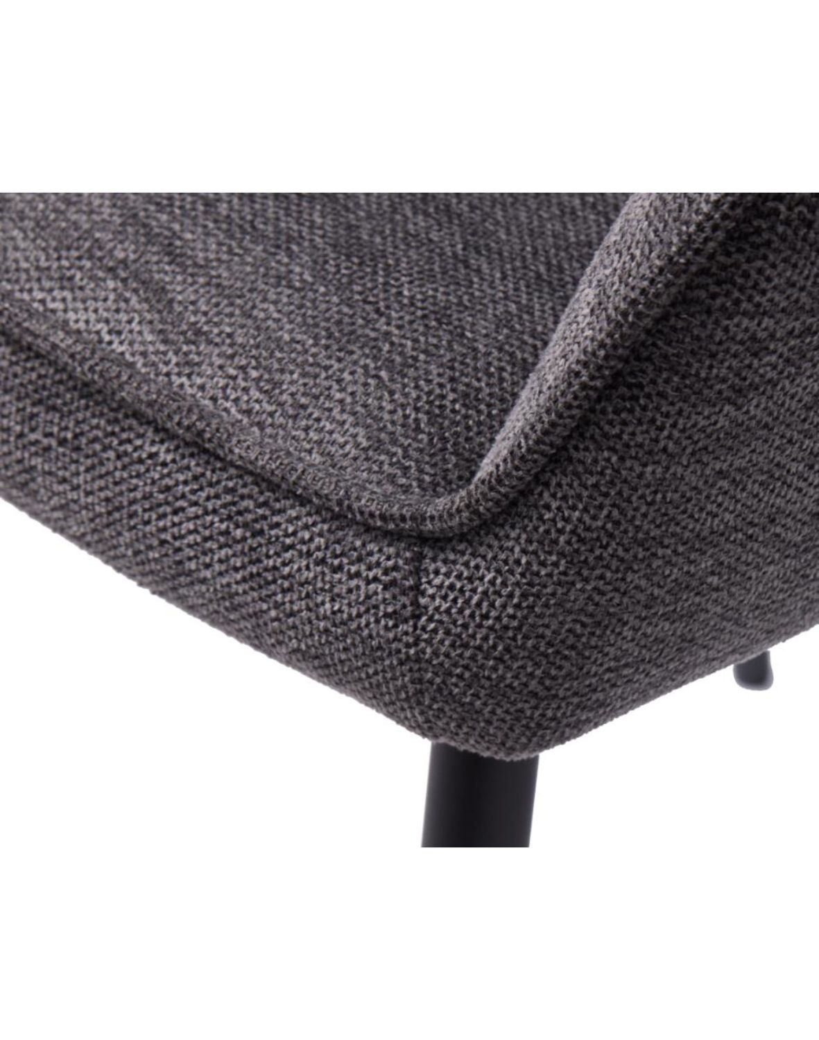 krzesło do jadalni nolan z podłokietnikami, pikowane, szare (50800001)