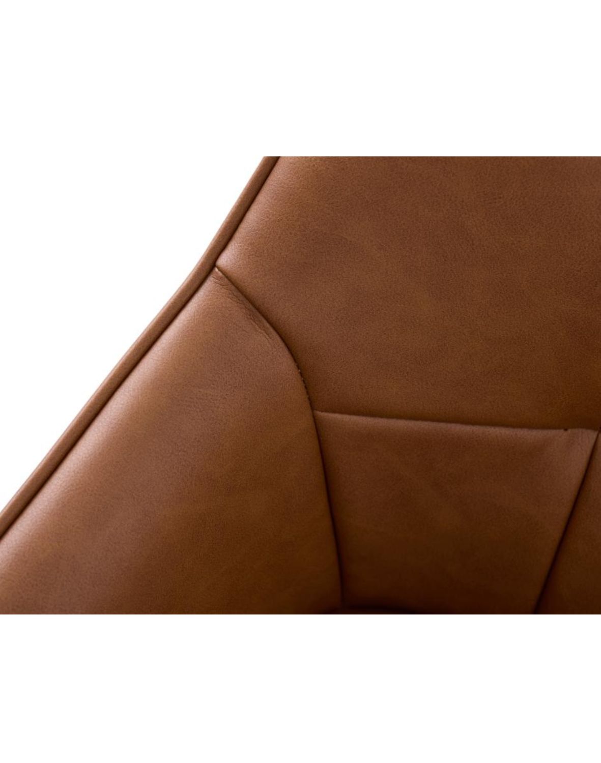 krzesło do jadalni nolan z podłokietnikami, ekoskóra, brązowe (50800003)