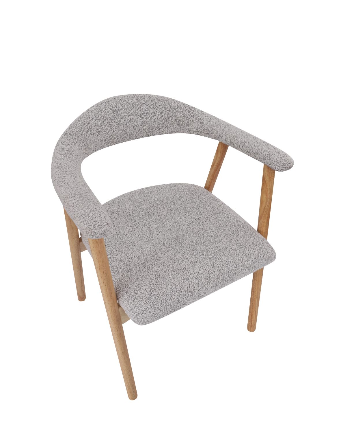 krzesło notte light, drewna kauczukowego, boucle beżowe