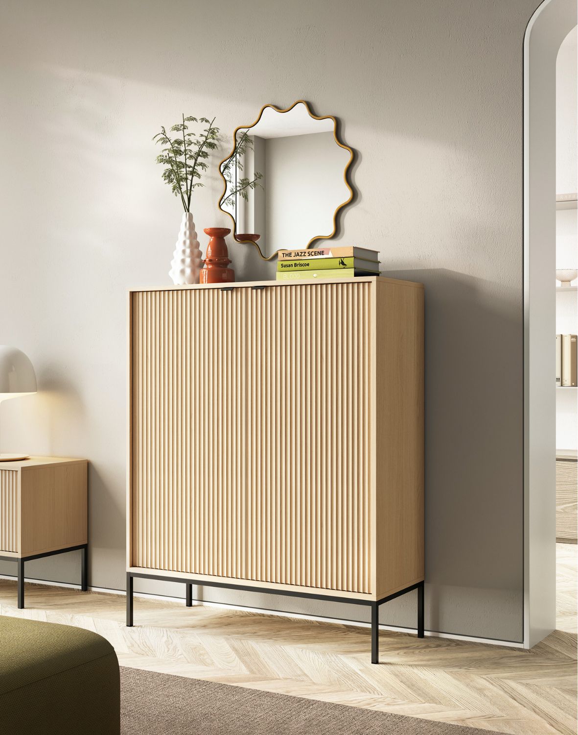 komoda ryflowana nova dąb vincenza (k104)