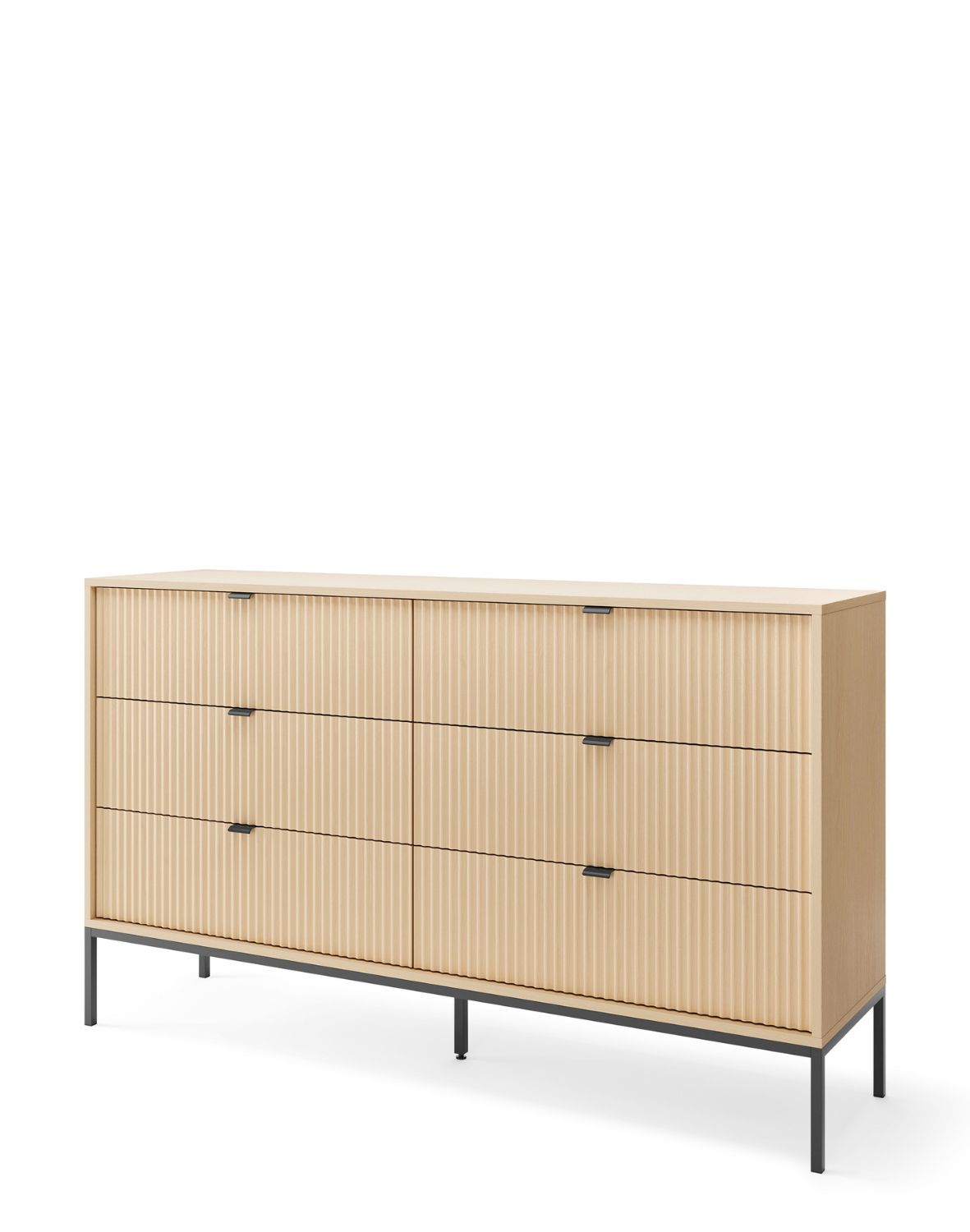 komoda ryflowana nova dąb vincenza (ksz154)