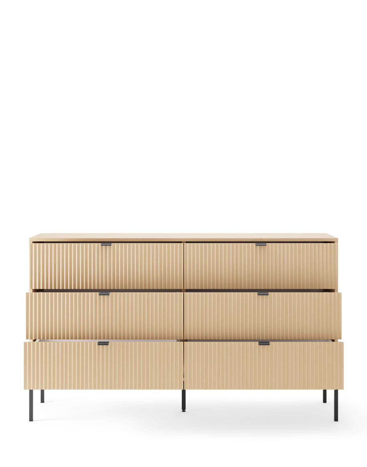 komoda ryflowana nova dąb vincenza (ksz154)