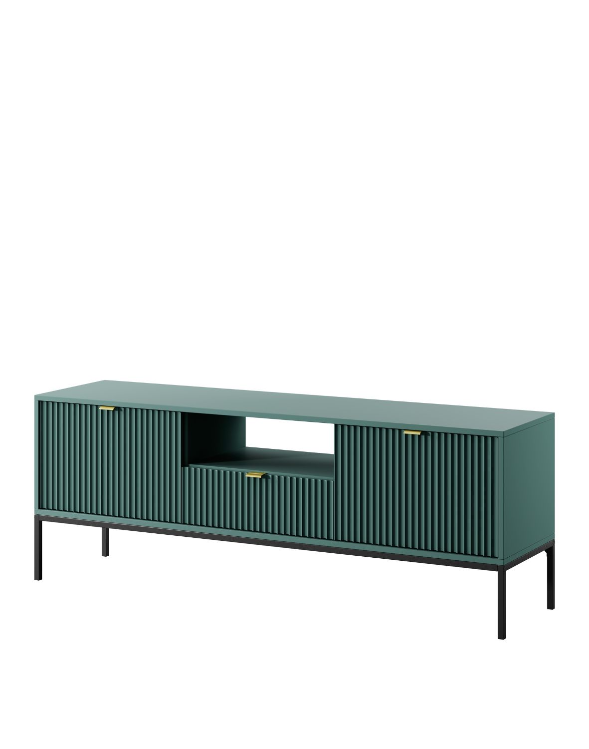 szafka rtv nova (rtv154), zielono/czarna