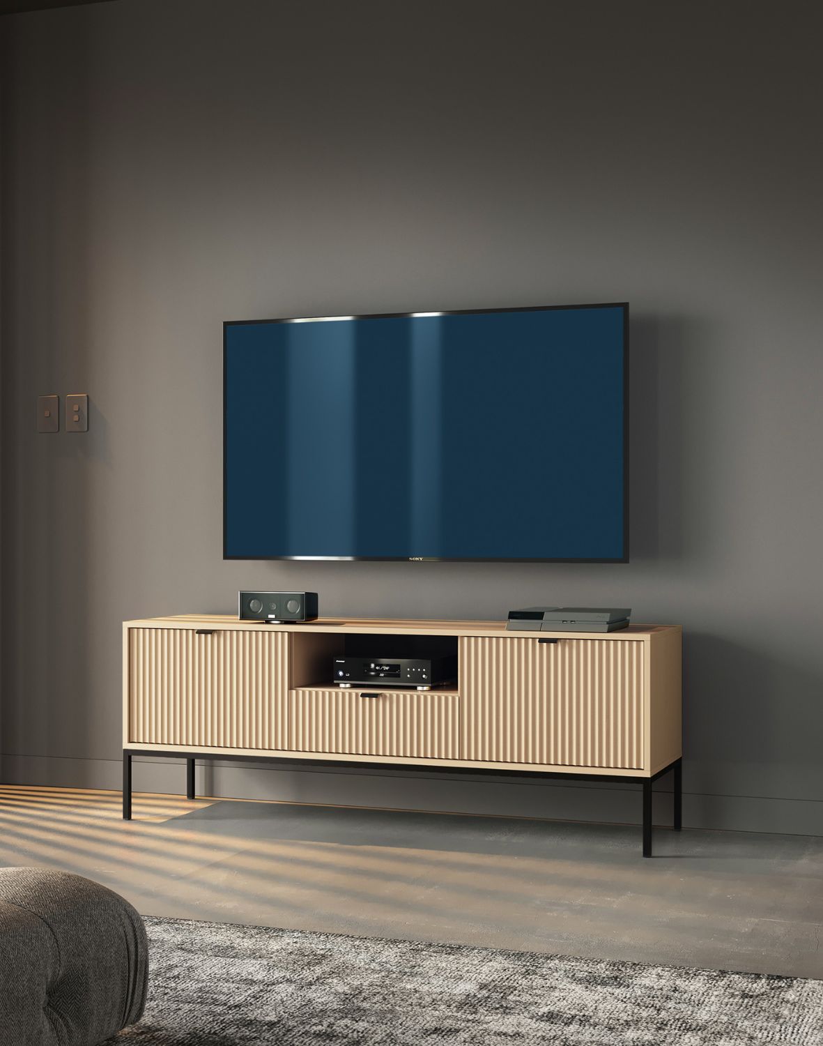 szafka rtv nova (rtv154), dąb vincenza