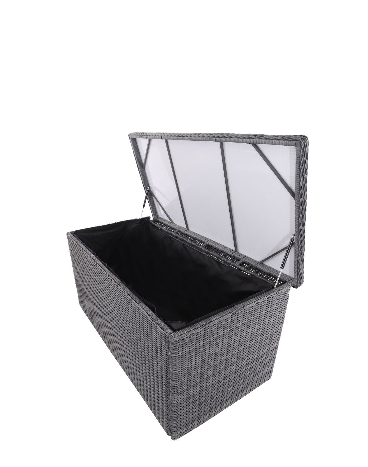 pojemna skrzynia ogrodowa z technorattanu nusa dark