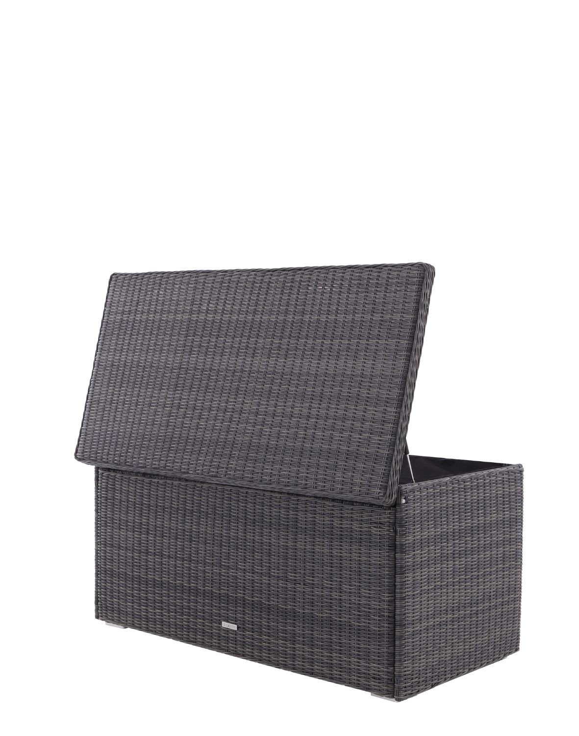 pojemna skrzynia ogrodowa z technorattanu nusa dark