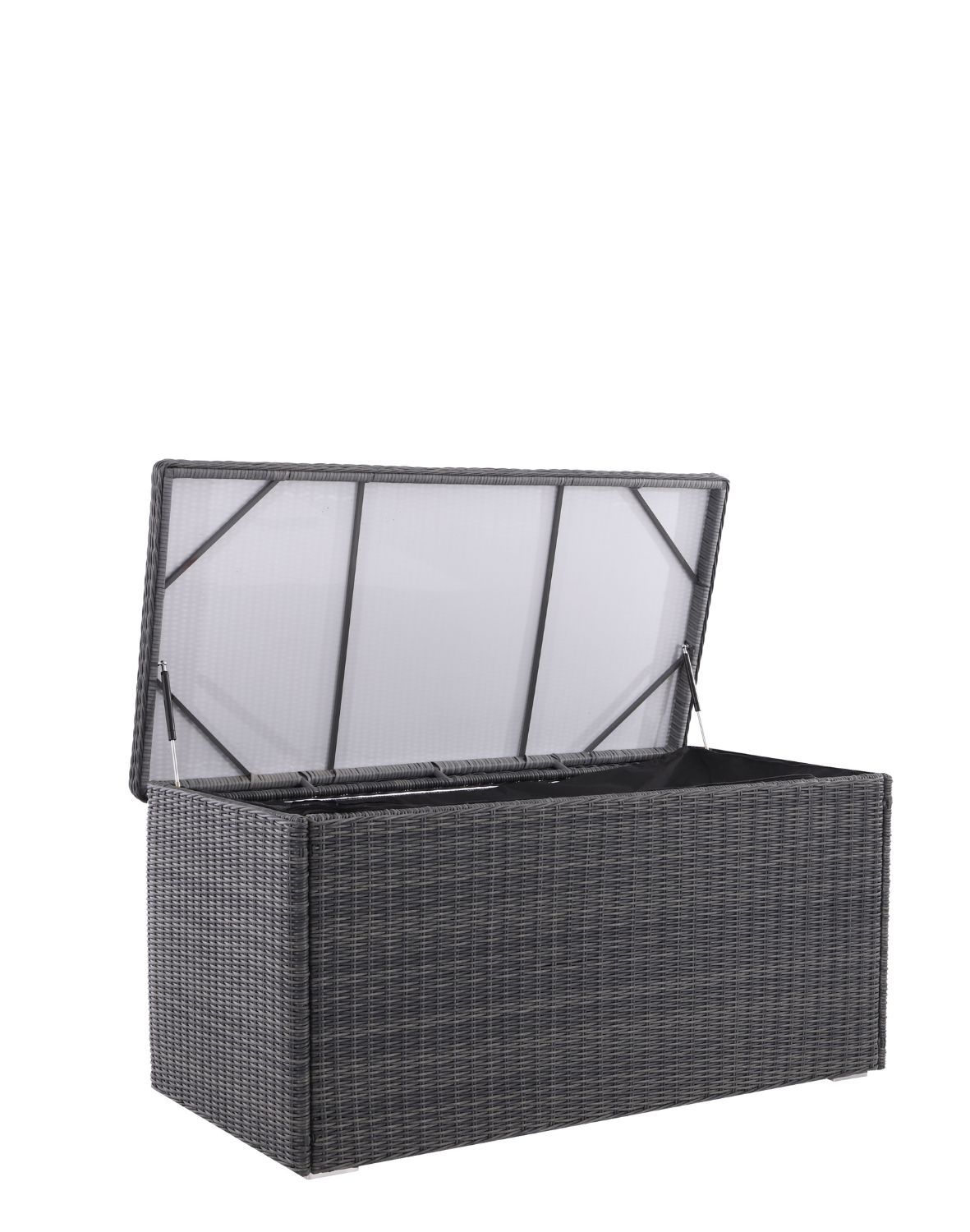 pojemna skrzynia ogrodowa z technorattanu nusa dark