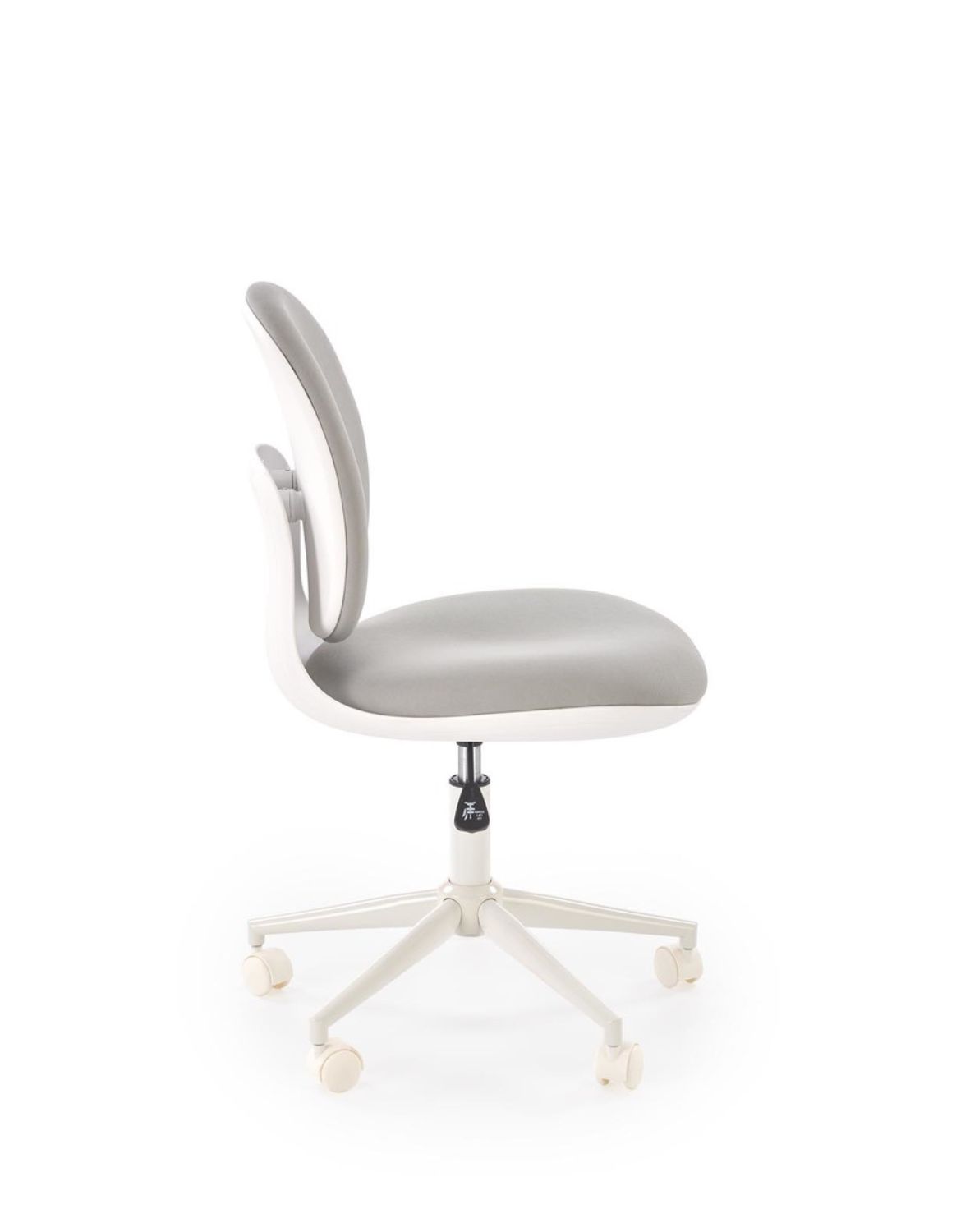 fotel obrotowy dla dzieci orion 2, biały/jasny popiel