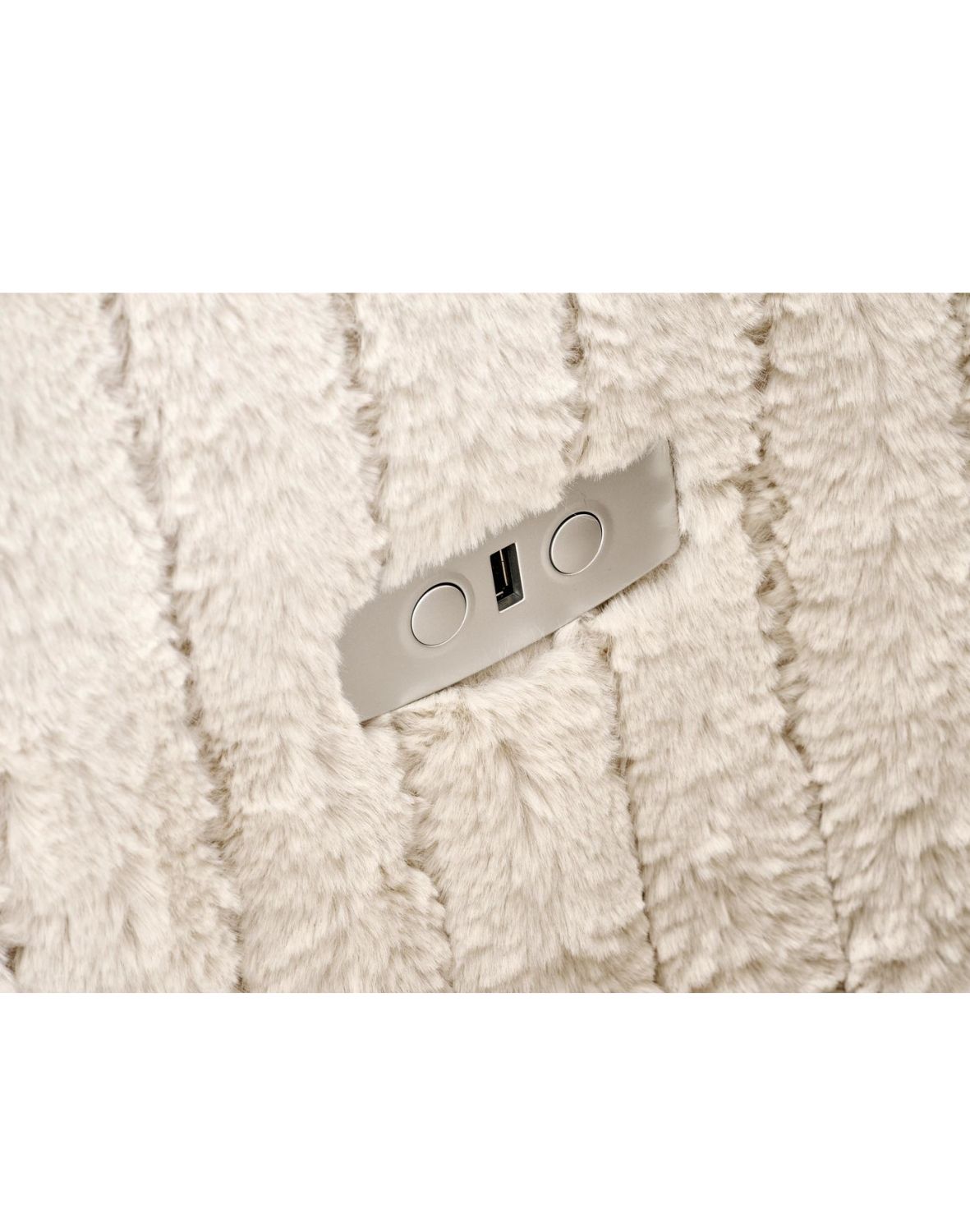 fotel pegas z funkcją elektrycznego rozkładania, obracania i kołyski, beżowy