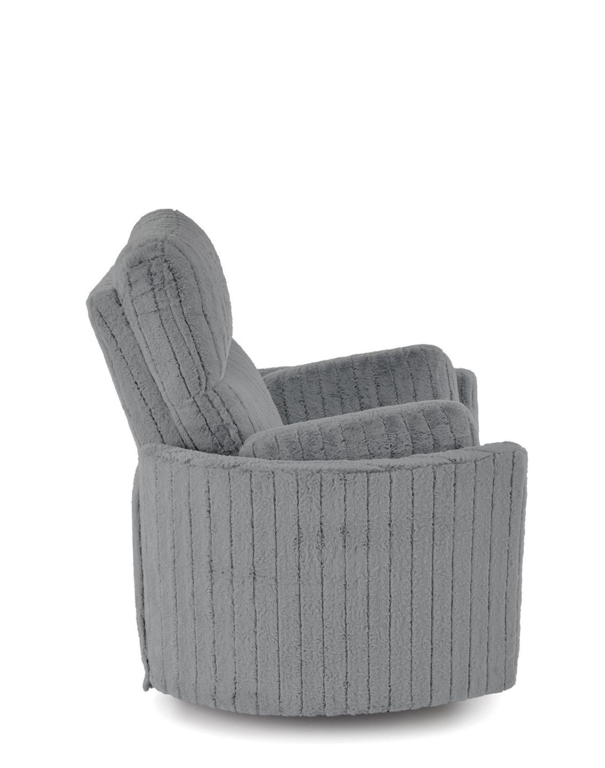 fotel pegas z funkcją elektrycznego rozkładania, obracania i kołyski, szary