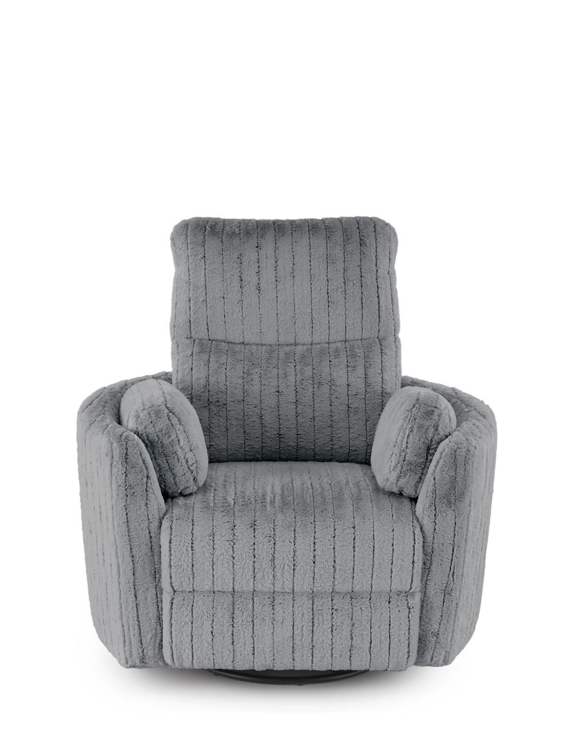 fotel pegas z funkcją elektrycznego rozkładania, obracania i kołyski, szary