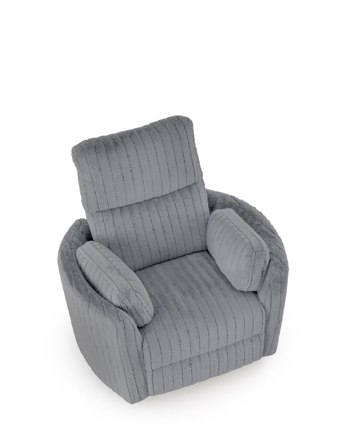 fotel pegas z funkcją elektrycznego rozkładania, obracania i kołyski, szary