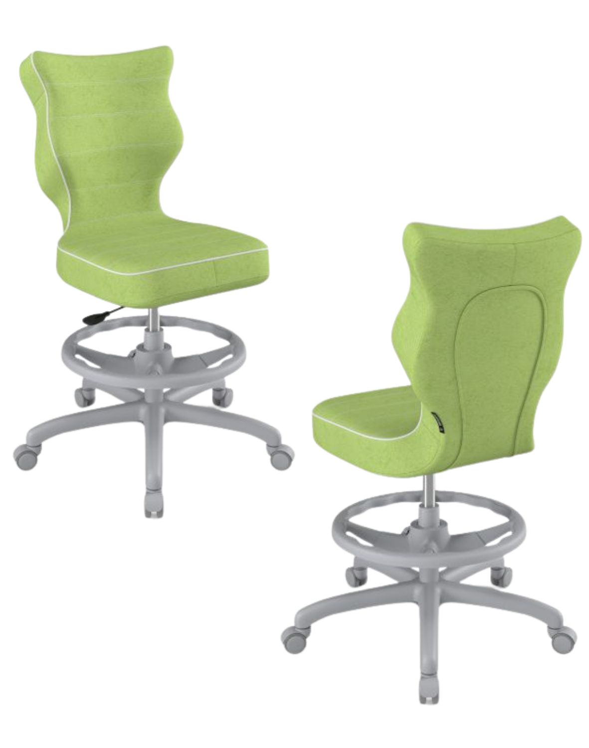 Krzesło dziecięce Entelo Petit z podnóżkiem 146-176,5 cm, Szara Podstawa