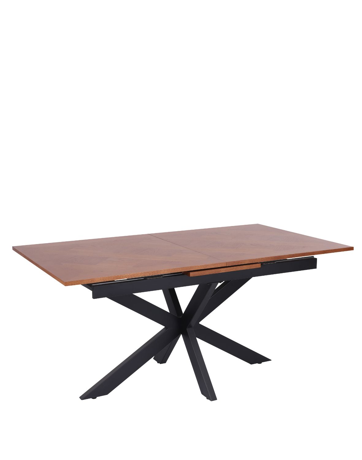 stół rozkładany, prostokątny pietro z jodełką, 160 cm - 200 cm, ciemny orzech