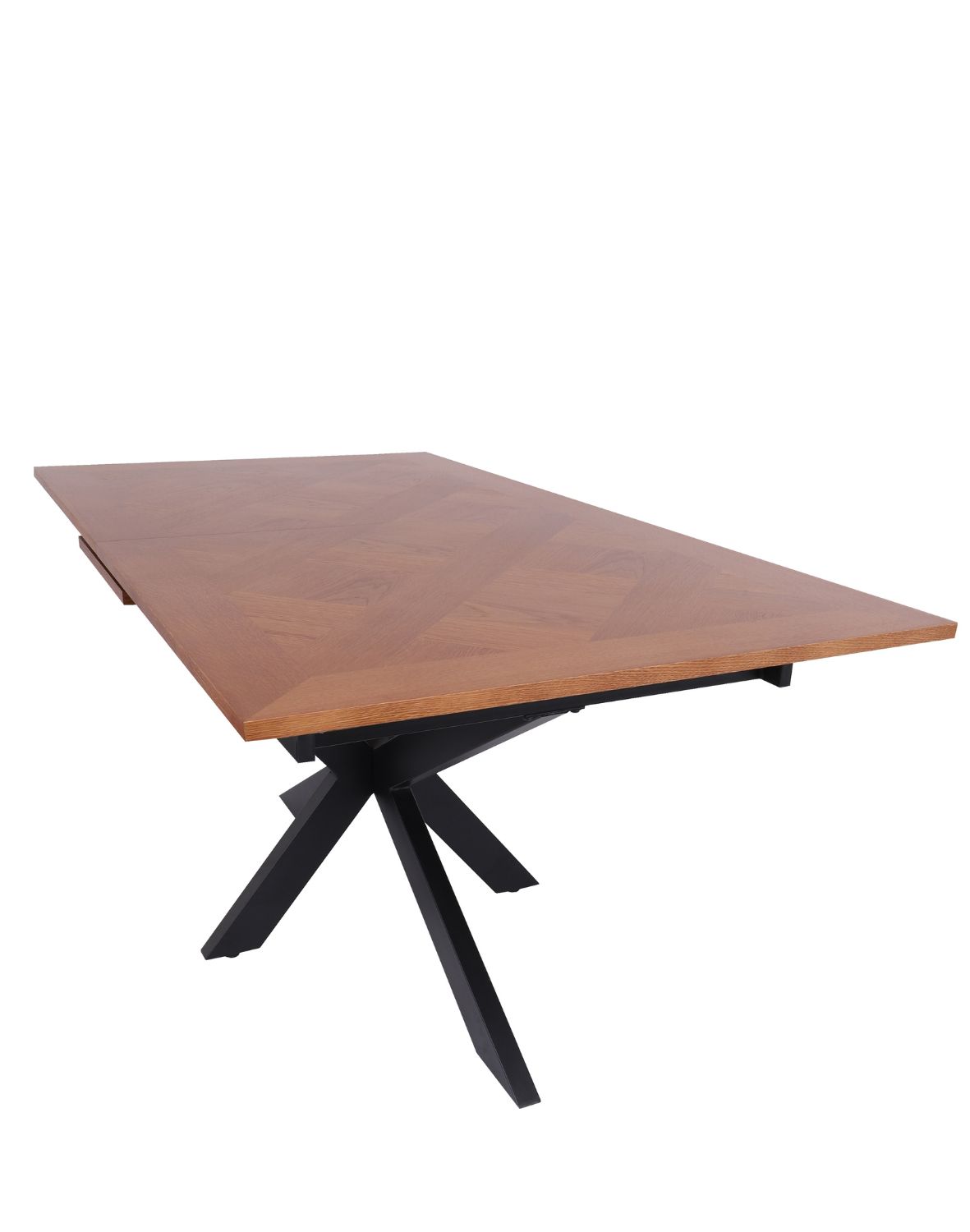 stół rozkładany, prostokątny pietro z jodełką, 160 cm - 200 cm, ciemny orzech