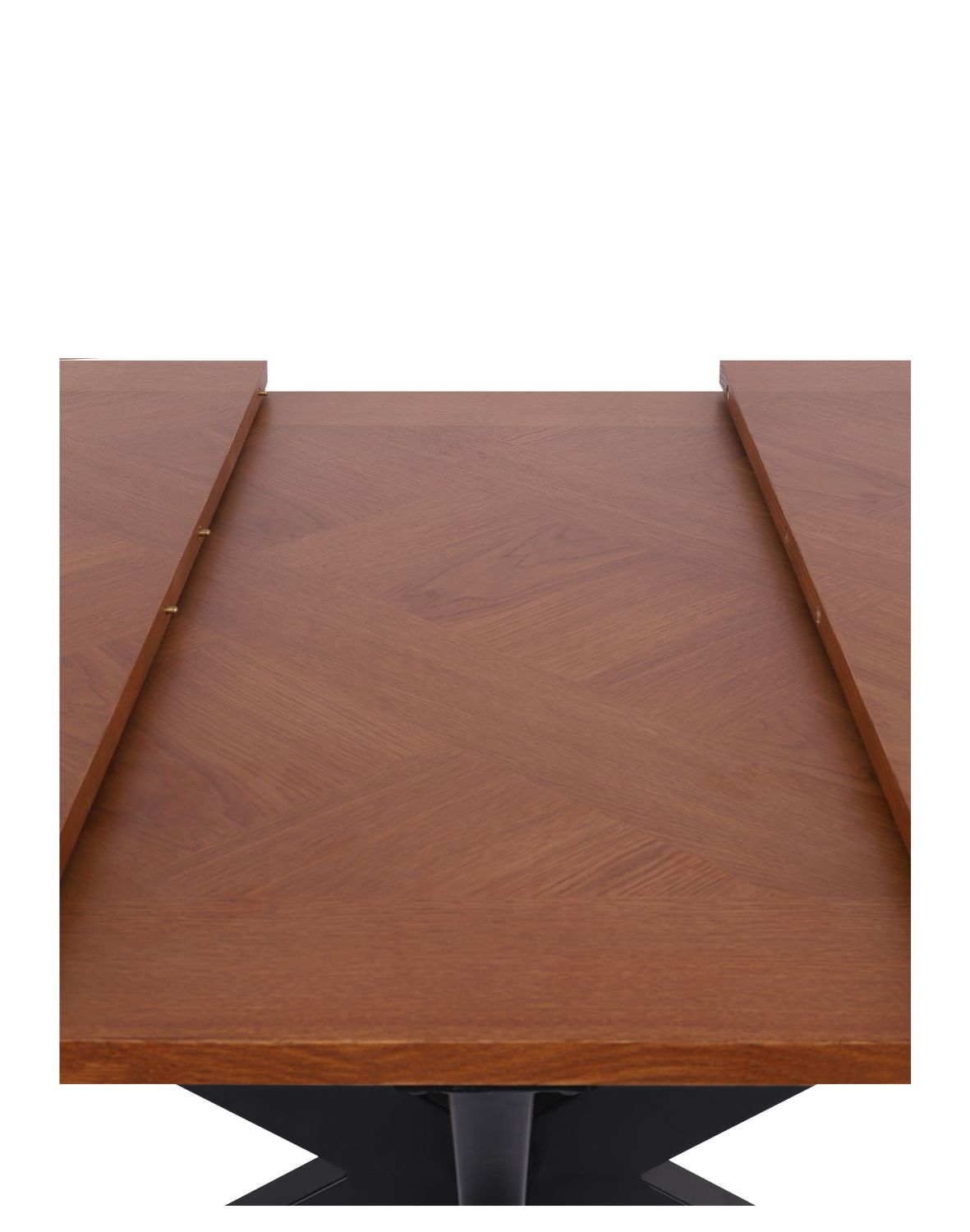 stół rozkładany, prostokątny pietro z jodełką, 160 cm - 200 cm, ciemny orzech