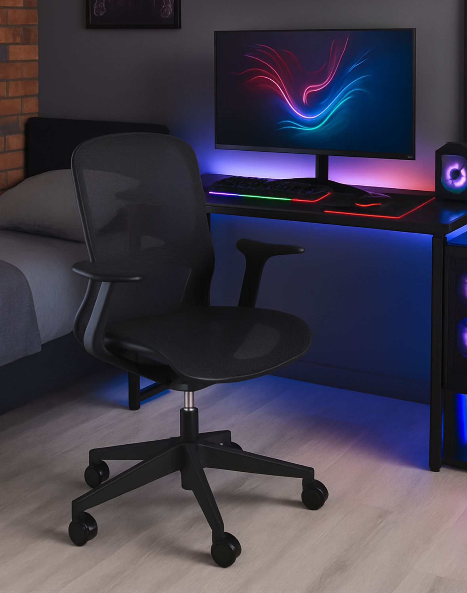 krzeslo obrotowe rainbow black