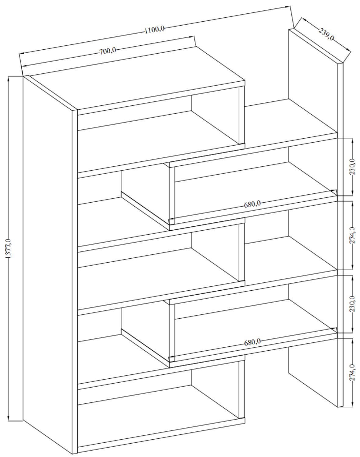 Regał Karol 01 Artisan
