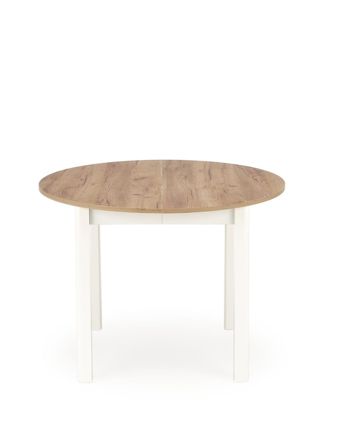 stół rozkładany ringo, dąb craft/biały