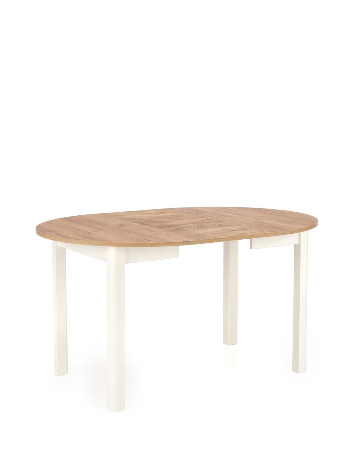 stół rozkładany ringo, dąb craft/biały