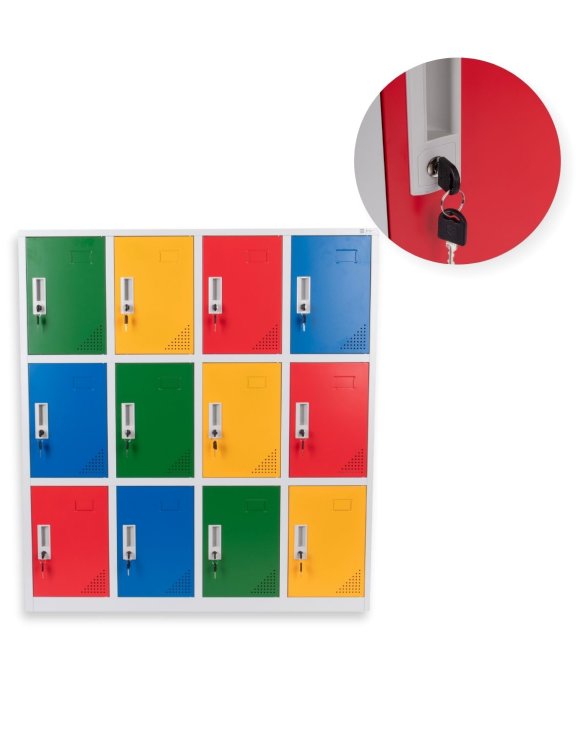 Szafa skrytkowa socjalna do przedszkoli i szkół Rio Color (3486) - OUTLET