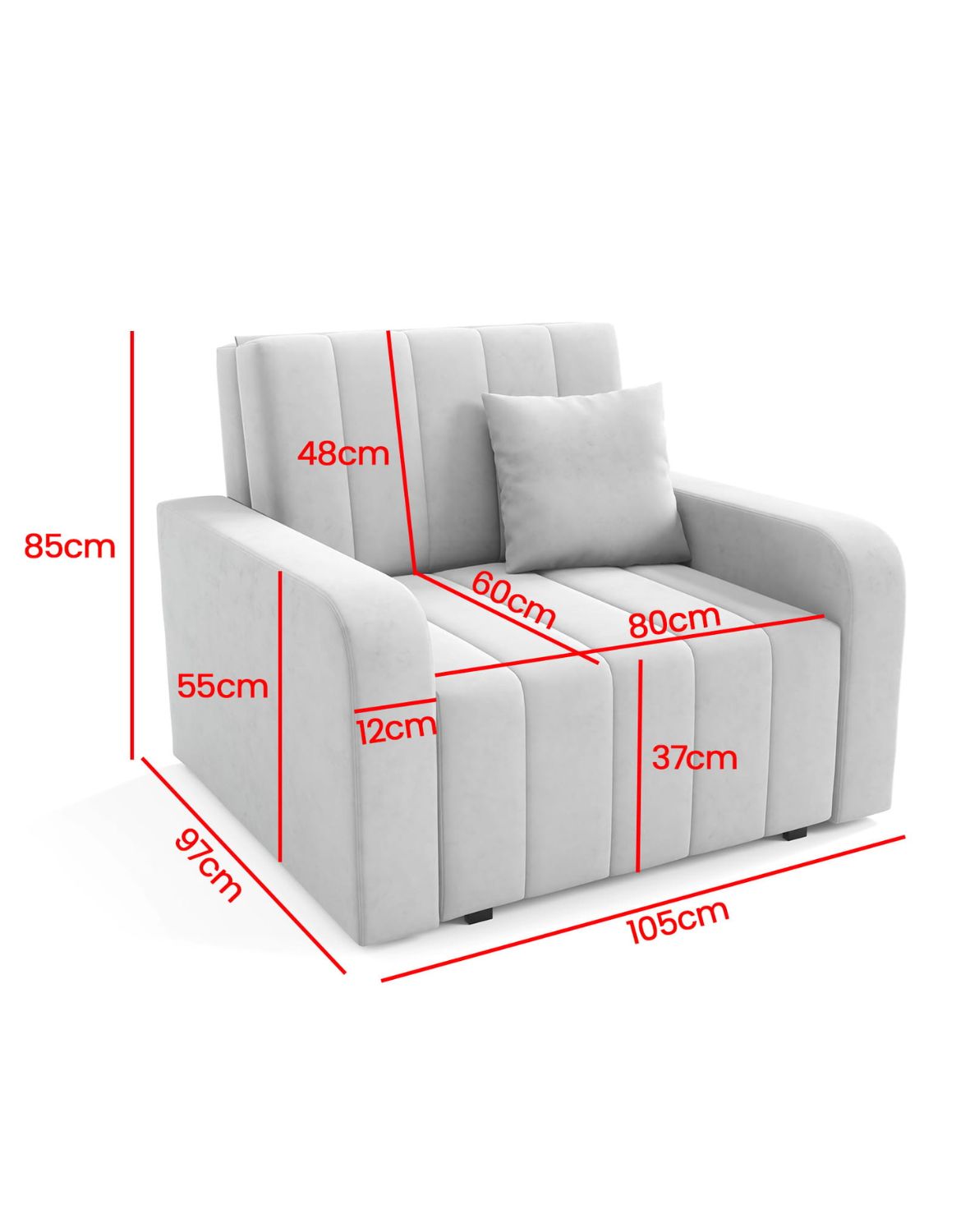 rozkładany fotel z funkcją spania marko i