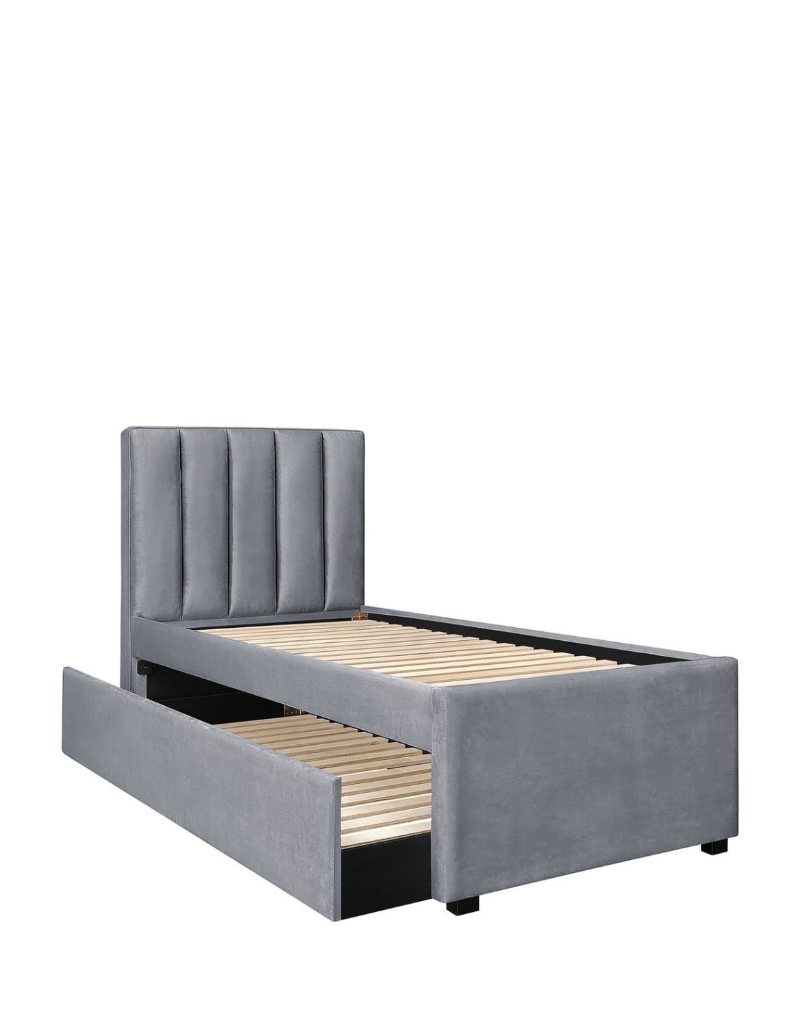 lóżko młodzieżowe russo 90x200, jedno lub dwuosobowe, popielaty, velvet