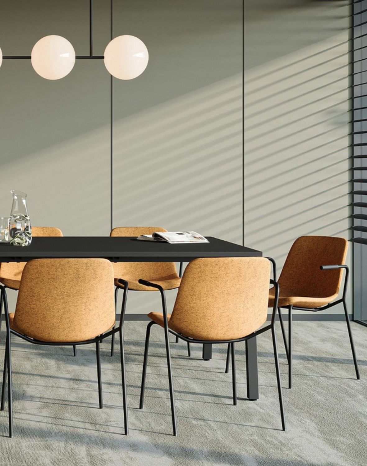 Sitari krzesło ramowe tapicerowane 4L z podłokietnikami