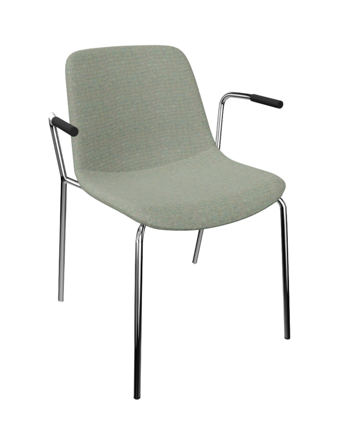 Sitari krzesło ramowe tapicerowane 4L z podłokietnikami