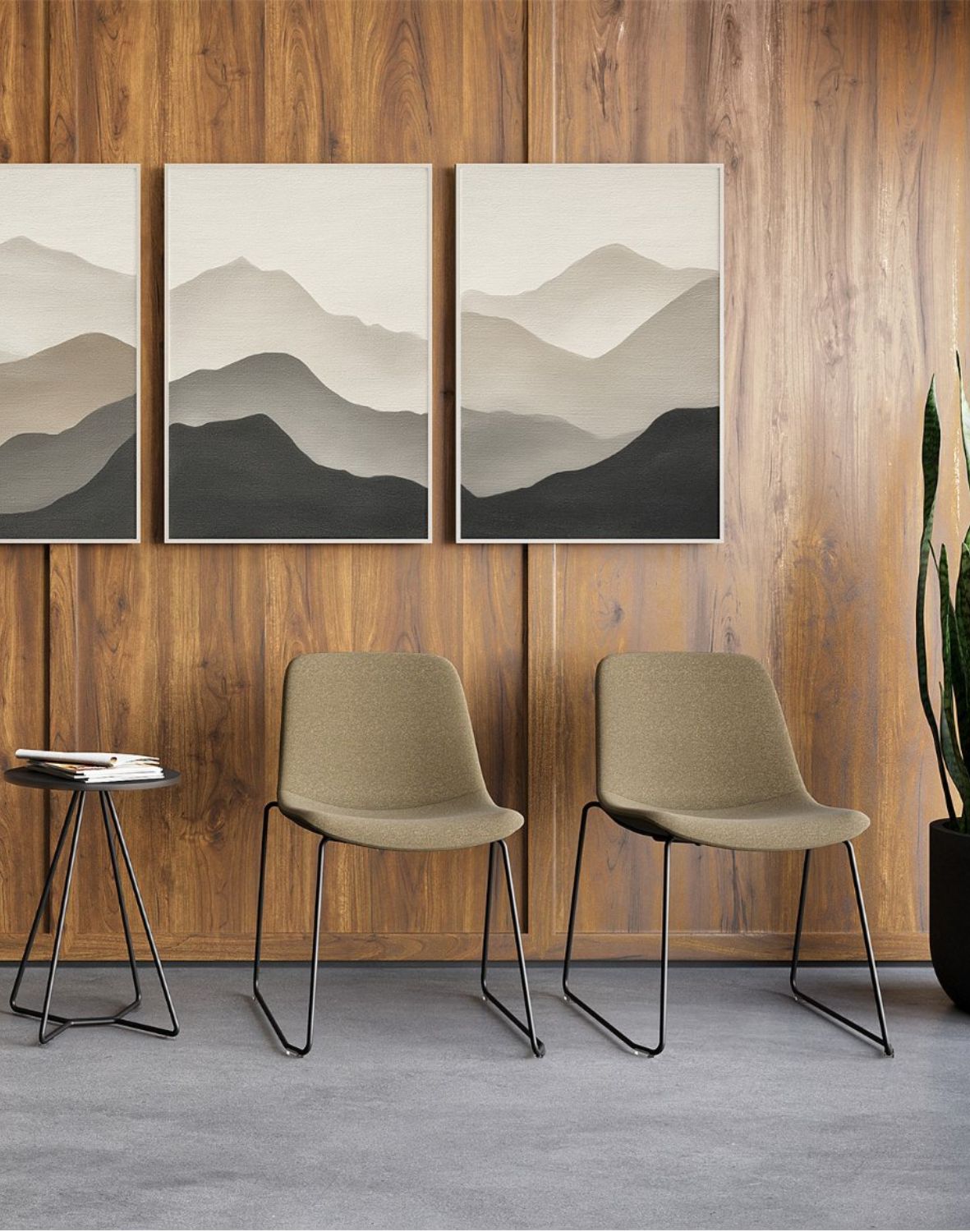 Sitari krzesło ramowe tapicerowane CFS na płozie