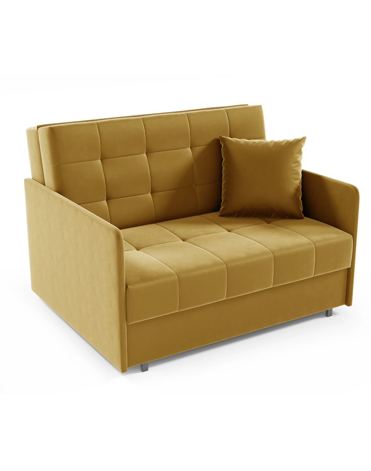 musztardowa sofa amerykanka sally ii 170