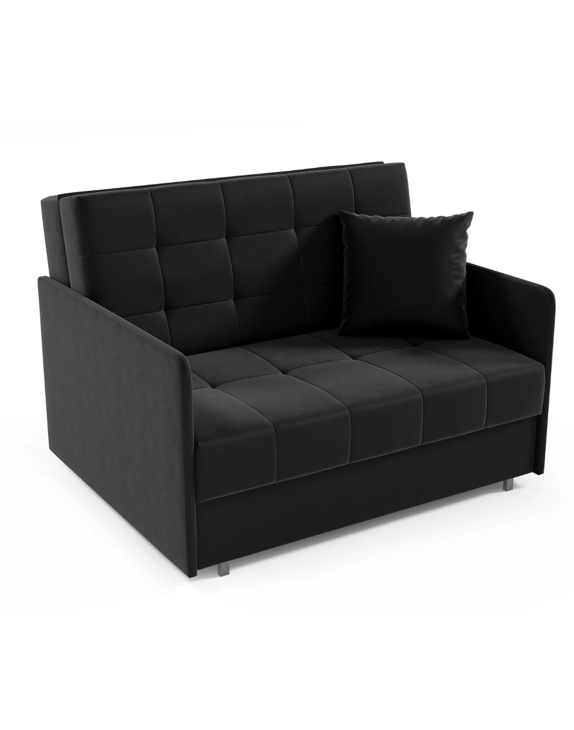 czarna sofa amerykanka sally ii 170