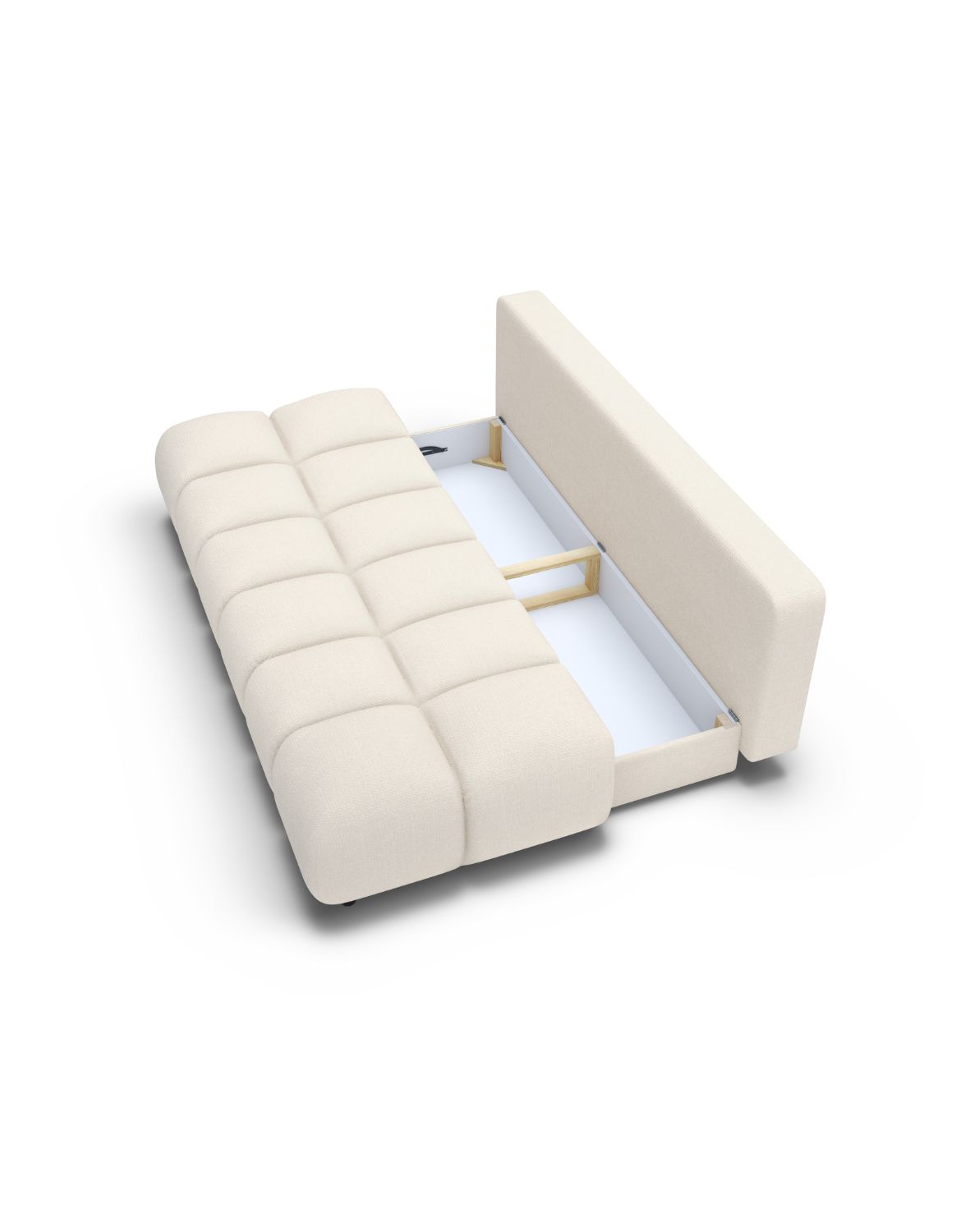 biała sofa moko z funkcją spania