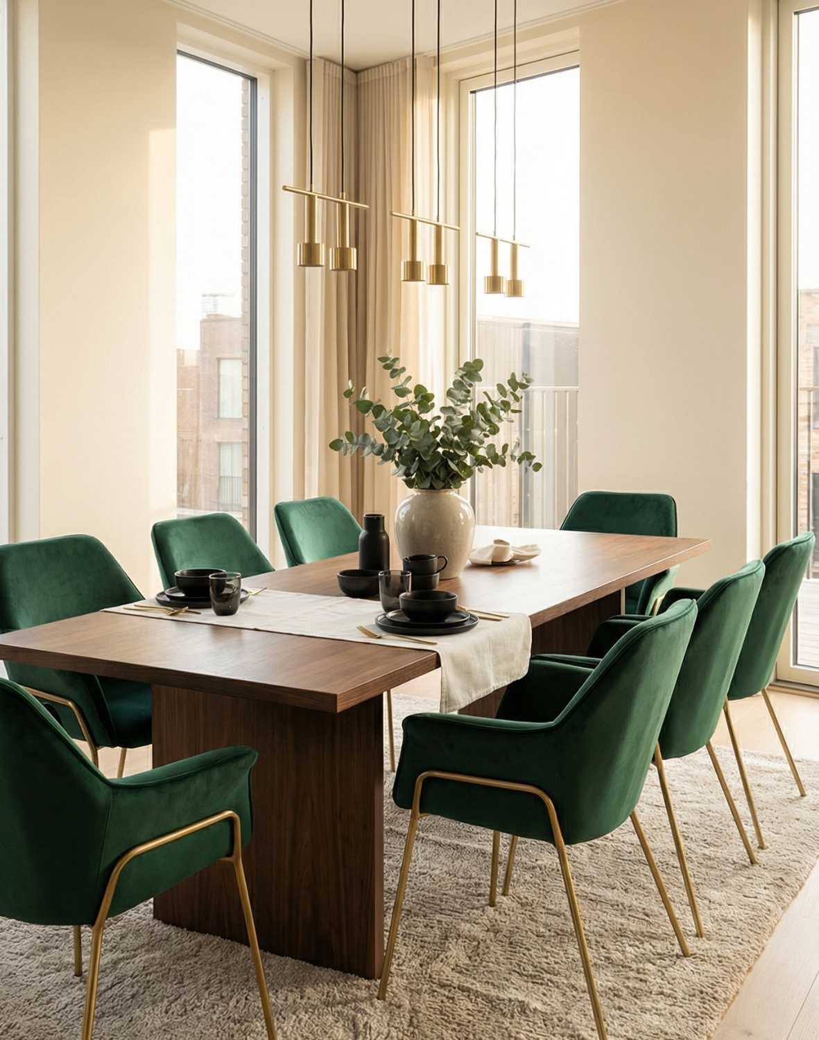 krzesło do jadalni sofia gold zielona