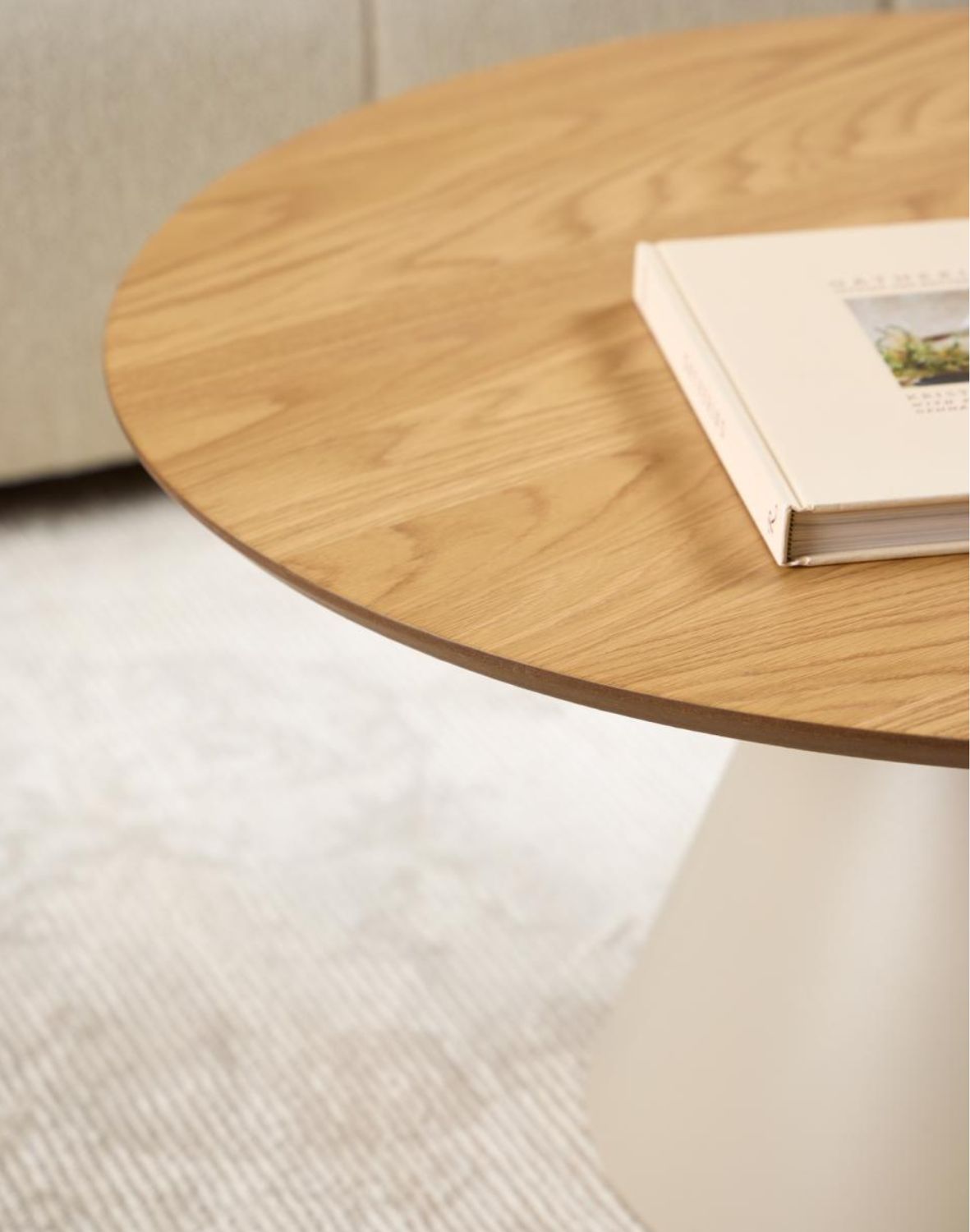 stolik kawowy soli 85 cm, dąb matowy (24073)