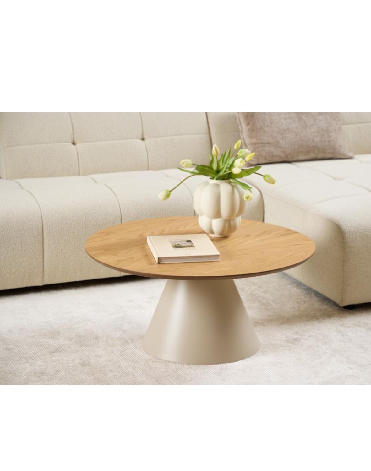 stolik kawowy soli 85 cm, dąb matowy (24073)