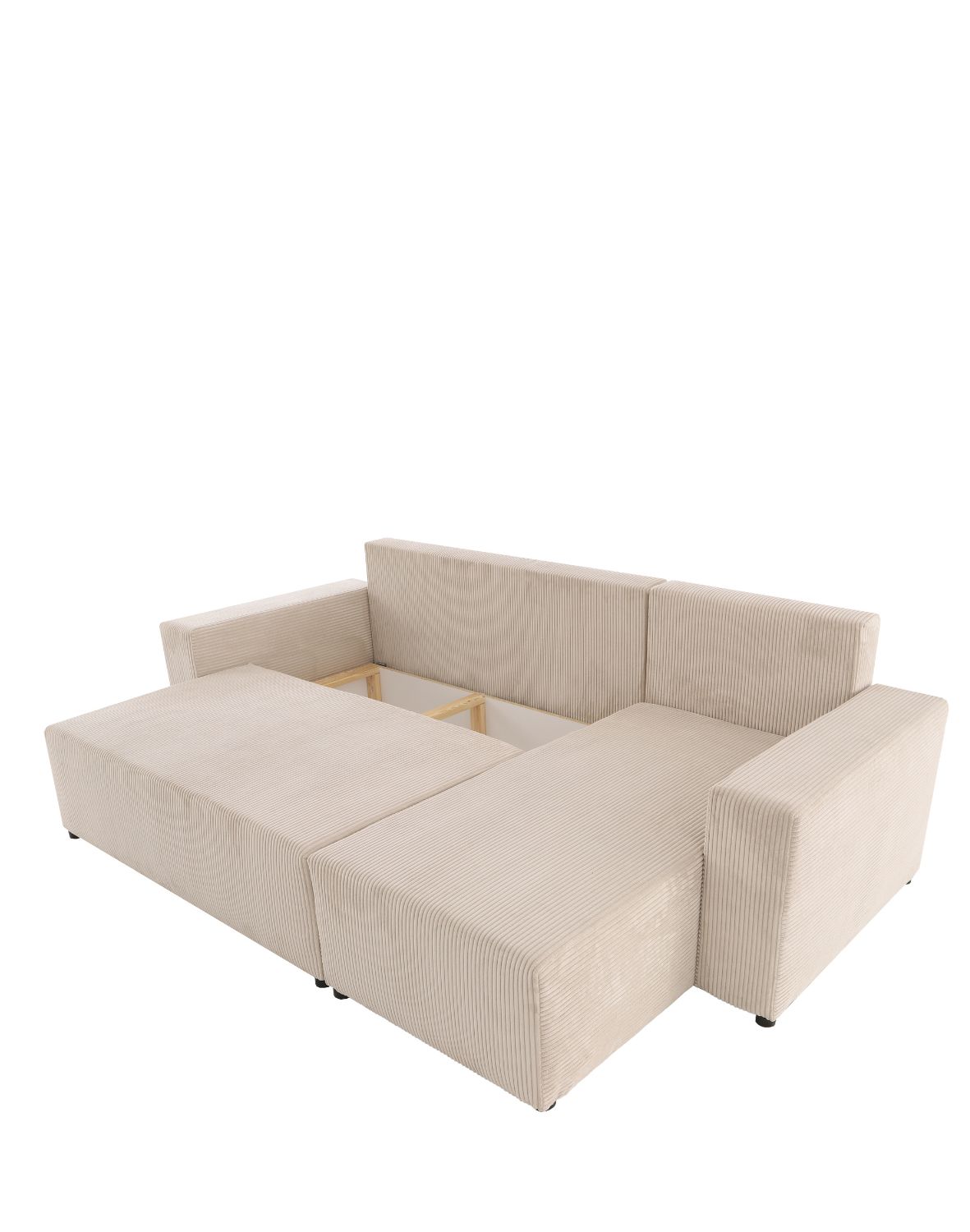 narożnik z funkcją spania sora l 242 cm ze stolikiem pomocniczym alto hm