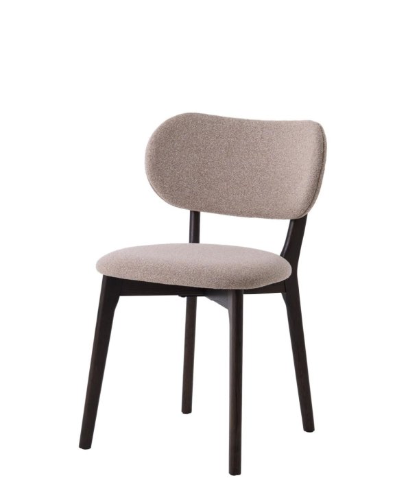 Krzesło do jadalni Stilo, dębowe nogi w odcieniu ciemnej kawy 50120304 (3102) - OUTLET