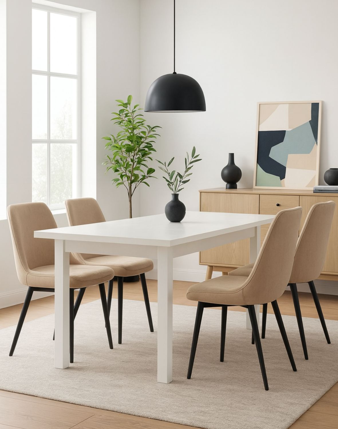 stol adam 120 160 bialy mat