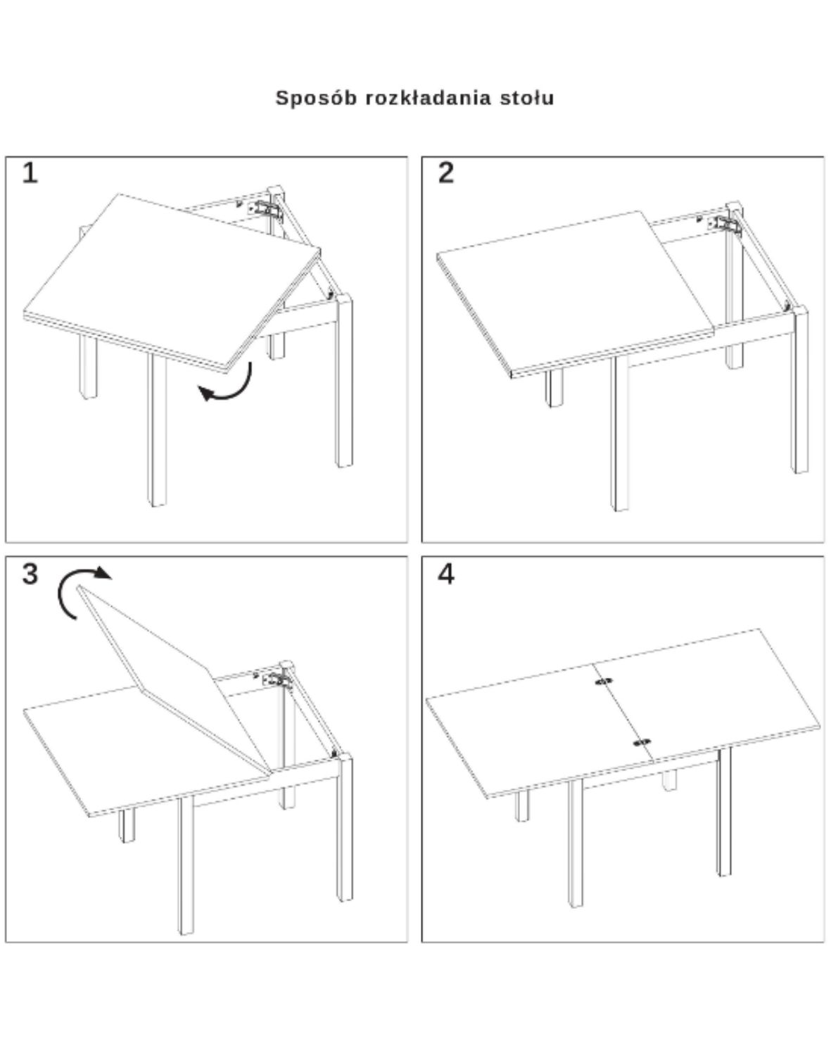 stol flip 60 kaszmir dab cremona