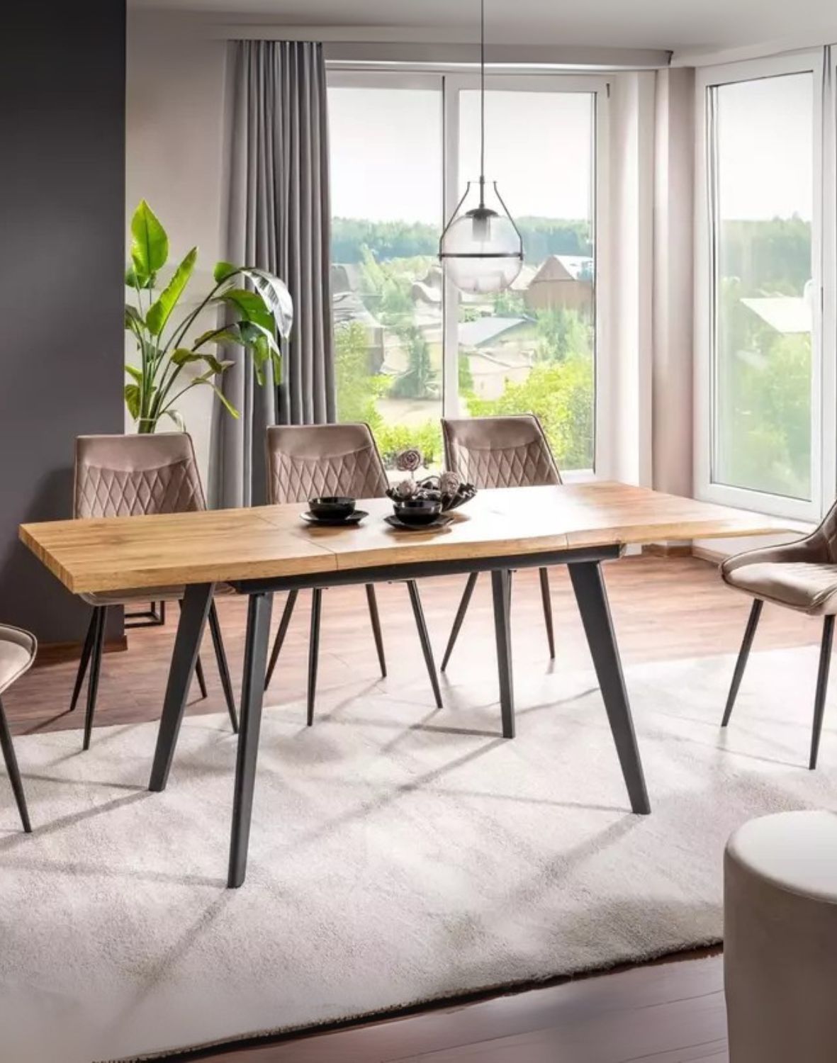 stol rozkladany fresno dab 120x80