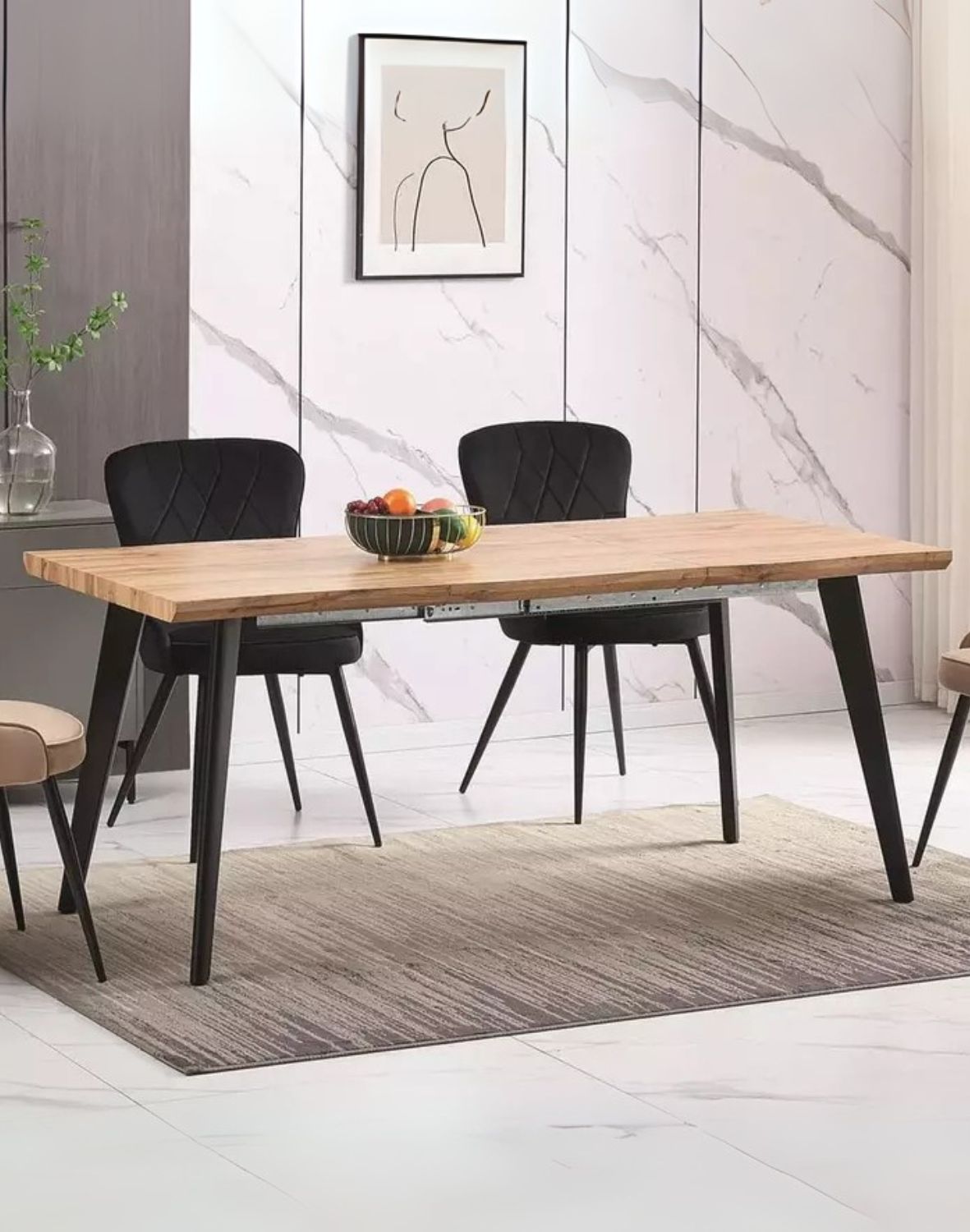 stol rozkladany fresno dab 120x80