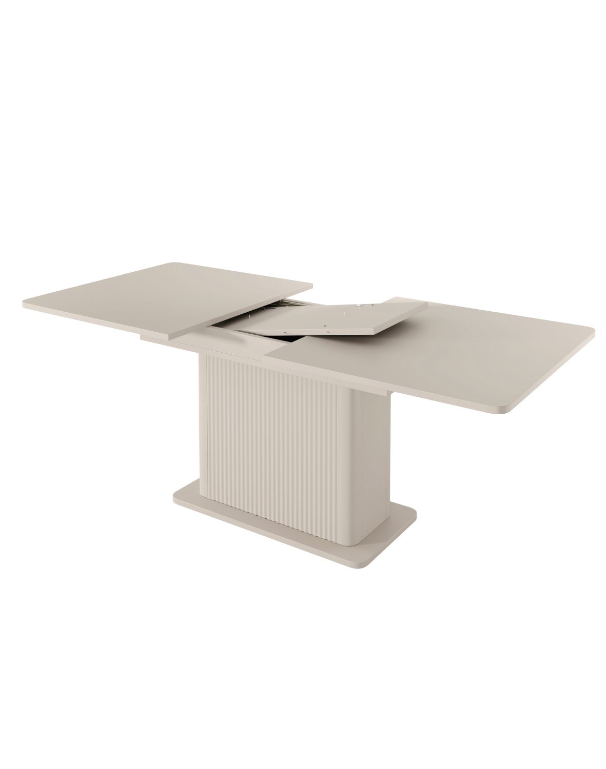 rozkładany stół do jadalni beżowy lante m